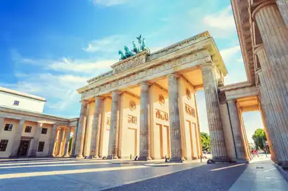 Brandenburger Tor am Pariser Platz in Berlin, Deutschland