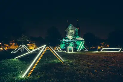 Lichtkunstfestival in Prag