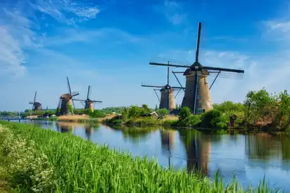 Kinderdijk in Südholland, Niederlande