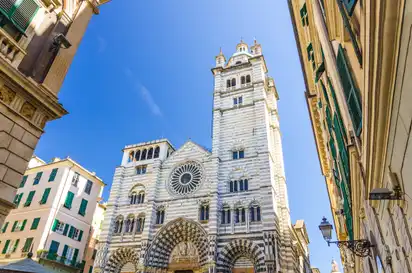 die Kathedrale San Lorenzo in Genua, Italien