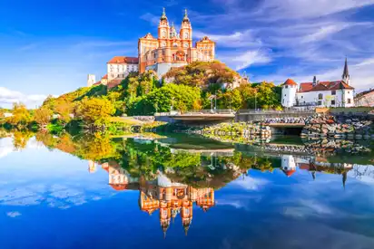 Stift Melk an der Donau in der Wachau