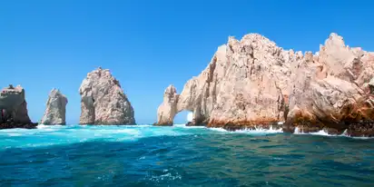 Blick auf Cabo San Luca in Mexiko