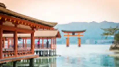 Insel Miyajima mit Itsukushima-Schreins, Hiroshima, Japan