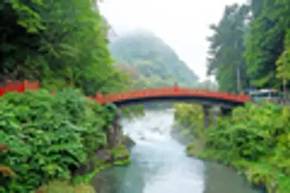 Shinkyo Brücke im Nikko Nationalpark, Japan