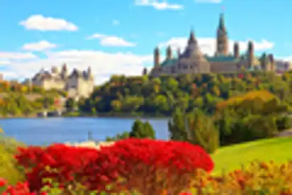 Aussicht auf das Parlament von Ottawa, Kanada