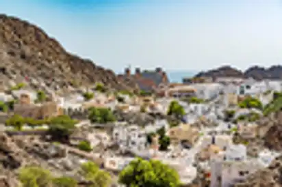 Blick auf die alte Stadt Muscat im Oman