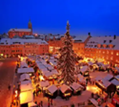 Weihnachtsmarkt in Annaberg-Buchholz im Erzgebirge, Deutschland