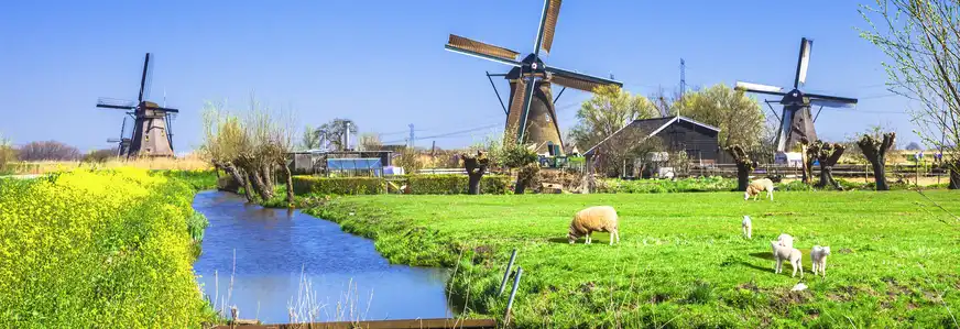 Kinderdijk in Südholland, Niederlande