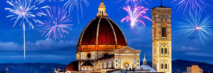Feuerwerk über Florenz